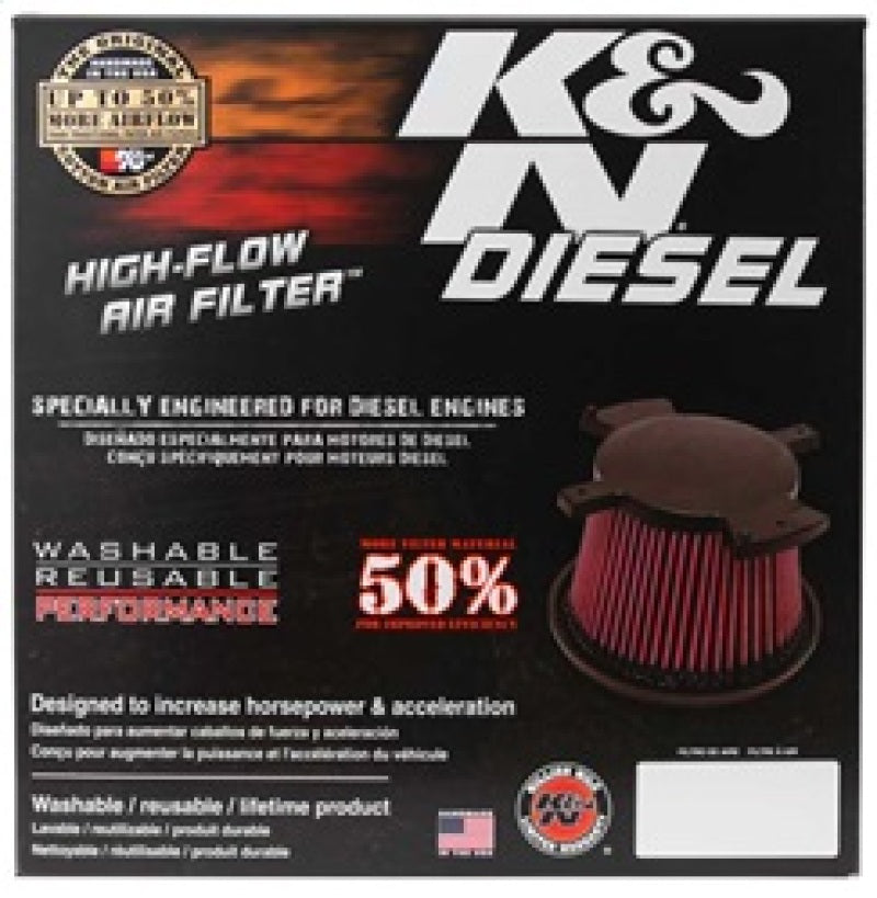 K&N 08-10 Ford F250 Super Duty 6.4L Drop In Air Filter