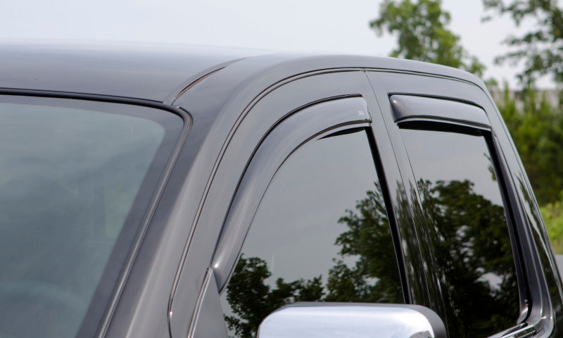 AVS 15-18 Ford F-150 Supercrew Ventvisor In-Channel Front & Rear Window Deflectors 4pc - Smoke