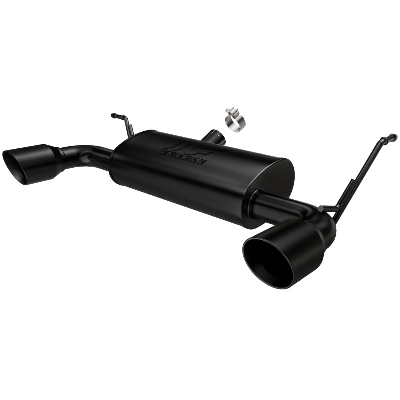 MagnaFlow 07-17 Jeep Wrangler JK 3.8/3.6L Dual Split Rear Exit Black Axle-Back Exhaust