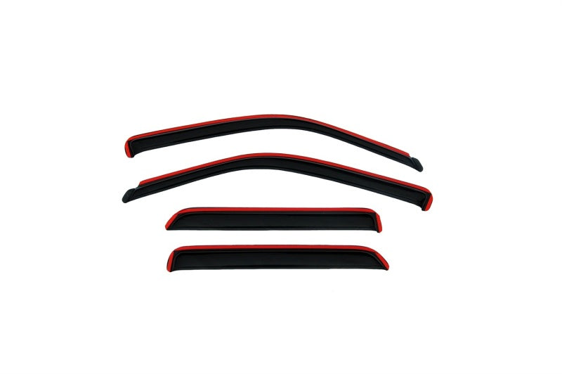 AVS 00-05 Ford Focus ZX4 Ventvisor In-Channel Front & Rear Window Deflectors 4pc - Smoke