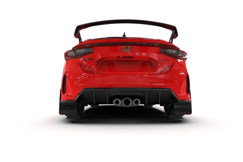 Rally Armor 23-24 Honda Civic Type R Black Mud Flap White Logo