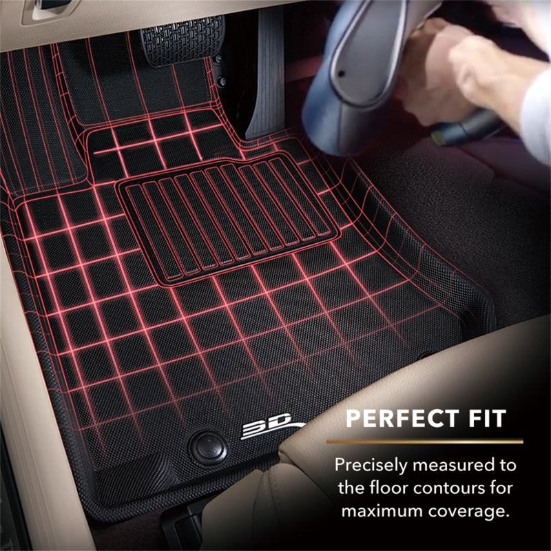 3D MAXpider 2016-2020 Chevrolet Camaro Kagu 1st & 2nd Row Floormats - Black