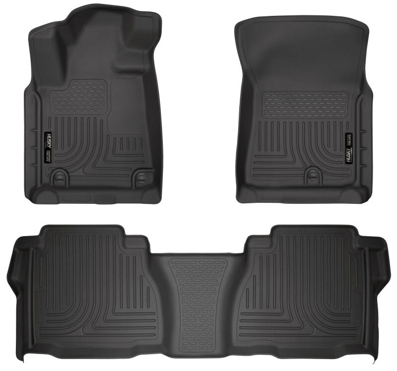 Husky Liners 14 Toyota Tundra Weatherbeater Black Front & 2nd Seat Floor Liners