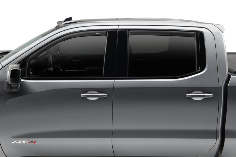 AVS 15-18 Ford F-150 Supercrew Ventvisor Low Profile Window Deflectors 4pc - Matte Black