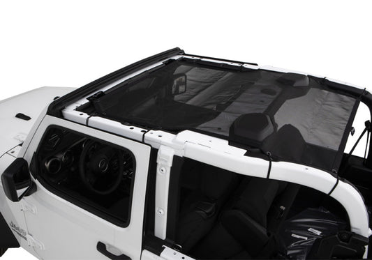 Rampage 2018-2019 Jeep Wrangler(JL) Sport 2-Door Mesh Shade Top - Black