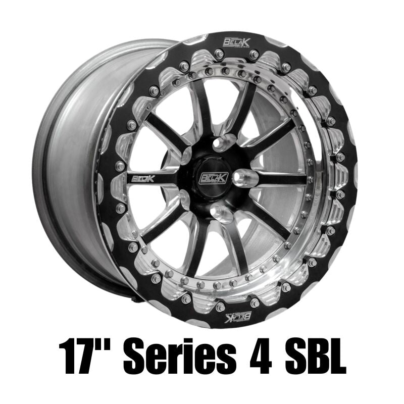 Belak 17x10.5 / 8.25in BS / 5x114.3 BP / Low Pad / Series 4 Wheel - Single Beadlock