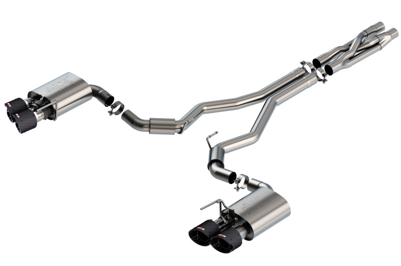 Borla 2020 Ford GT500 5.2L AT 3in ATAK CatBack Exhaust w/ Carbon Fiber Tips