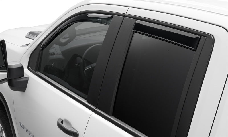 AVS 17-18 Ford F-250 Super Duty Supercab Ventvisor Front & Rear Window Deflectors 4pc - Smoke