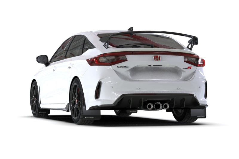 Rally Armor 23-24 Honda Civic Type R Black Mud Flap Red Logo