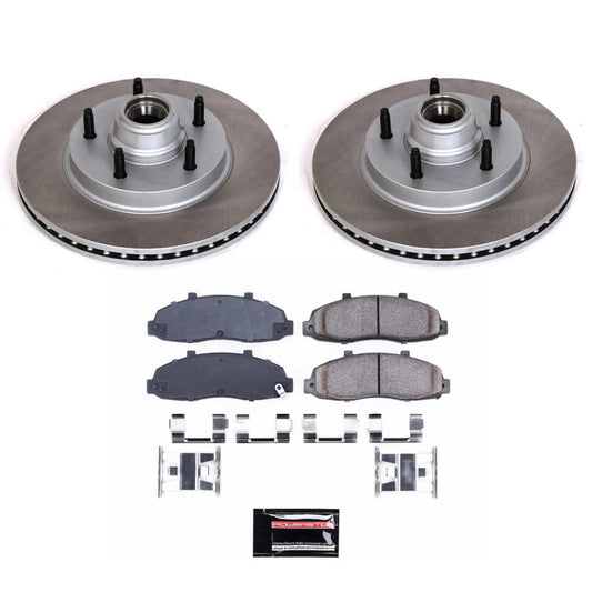 Power Stop 97-00 Ford F-150 Front Semi-Coated Rotor Kit