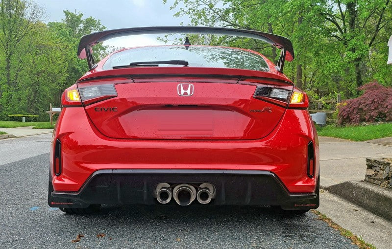 Rally Armor 23-24 Honda Civic Type R Black Mud Flap Grey Logo