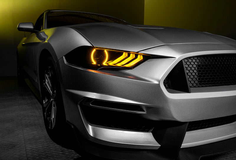 Oracle 18-21 Ford Mustang Dynamic DRL w/ Halo Kit & Sequential Turn Signal - ColorSHIFT SEE WARRANTY