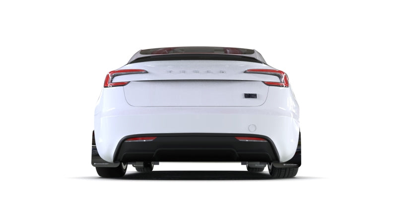 Rally Armor 2024 Tesla Model 3 Highland Black UR Mud Flap Red Logo