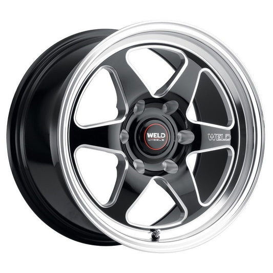 Weld S156 17x10 Ventura 6 Drag 6x135 ET42 BS7.25 Gloss BLK MIL DIA 87.1