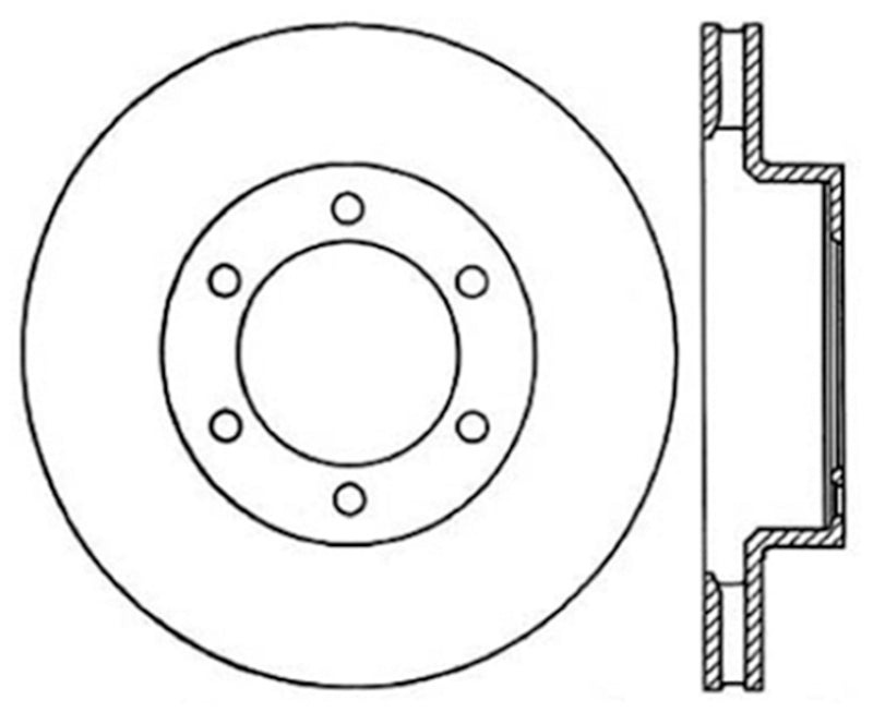 Stoptech 03-09 Toyota 4Runner / 05-14 Toyota FJ Cruiser Front Performance Cryo Brake Rotor