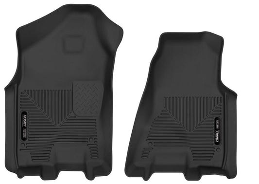 Husky Liners 2019 Ram 1500 Crew Cab WeatherBeater Black Front Row Floor Liners