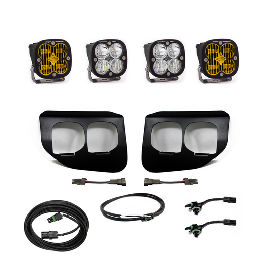 Baja Designs 2020+ Ford Super Duty Fog Lights FPK Amber SAE/Pro DC Baja Designs w/Upfitter