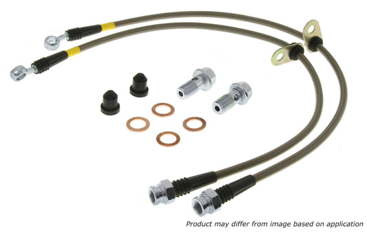 StopTech 11-14 Jeep Grand Cherokee (all) Stainless Steel Front Brake Lines