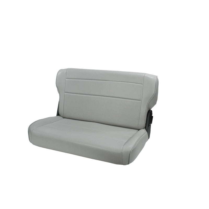 Rugged Ridge Fold & Tumble Rear Seat Gray 76-95 Jeep CJ / Jeep Wrangler