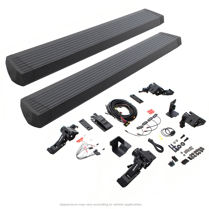 RealTruck 18-24 Jeep Wrangler 4dr VoltStep Electric Running Board Kit (Drilling Req.) - Tex. Blk