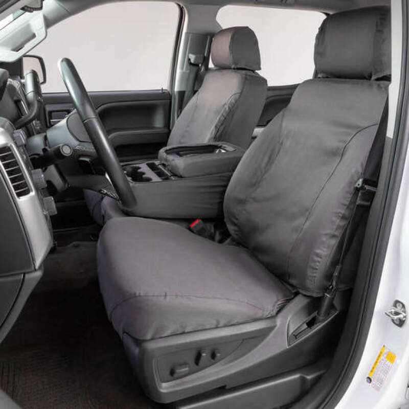 Covercraft 14-15 Nissan Xterra Polycotton SeatSaver Custom Front Row Seat Covers - Grey