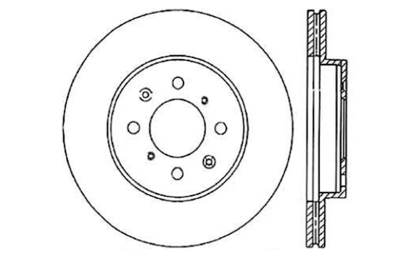 StopTech 90-01 Acura Integra (exc. Type R) / 01-05 Honda Civic / 07+ Honda Fit / 93-97 Del Sol VTEC