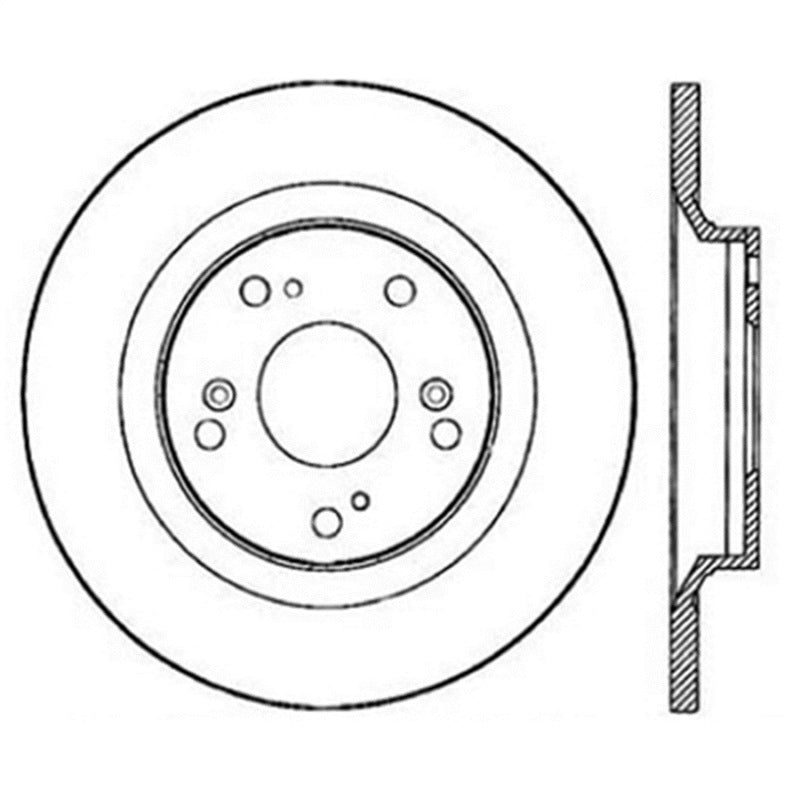 StopTech Power Slot SportStop 00-06 Honda S2000 Slotted Rear Left Rotor