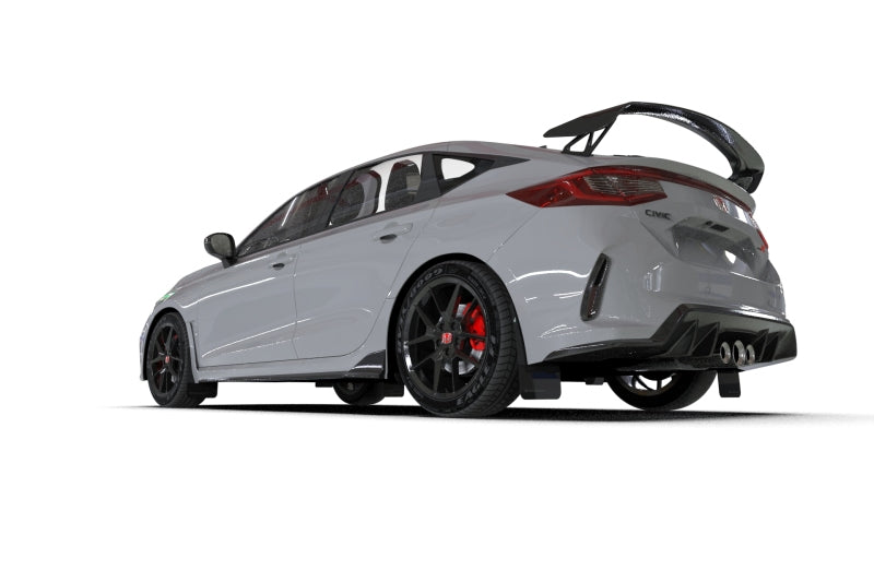 Rally Armor 23-24 Honda Civic Type R Black Mud Flap White Logo